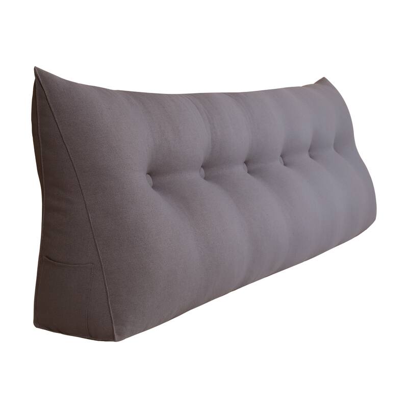 WOWMAX Bed Rest Wedge Reading Pillow Headboard Back Support Cushion