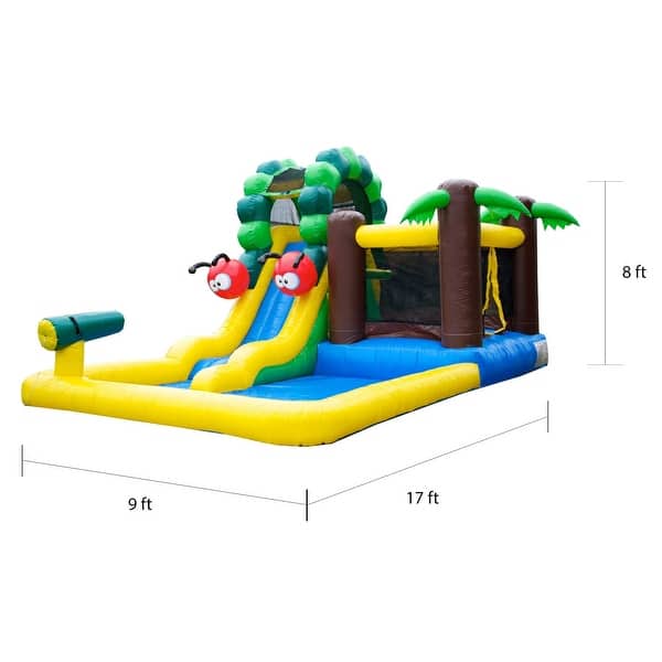 jumporange caterpillar inflatable combo