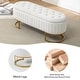 preview thumbnail 87 of 120, Velvet Storage Bench for Bedroom