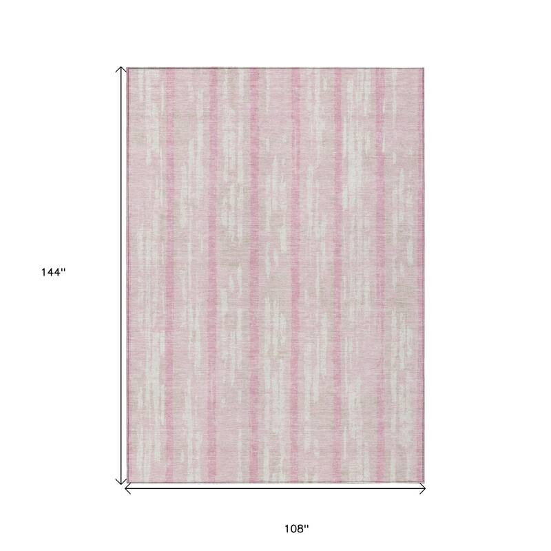 HomeRoots Striped Transitional Rectangle Outdoor Rug