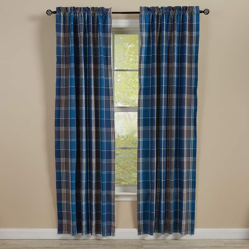 Park Designs Rainy Lake Lined Panels 72" x 84" - 72" X 84"