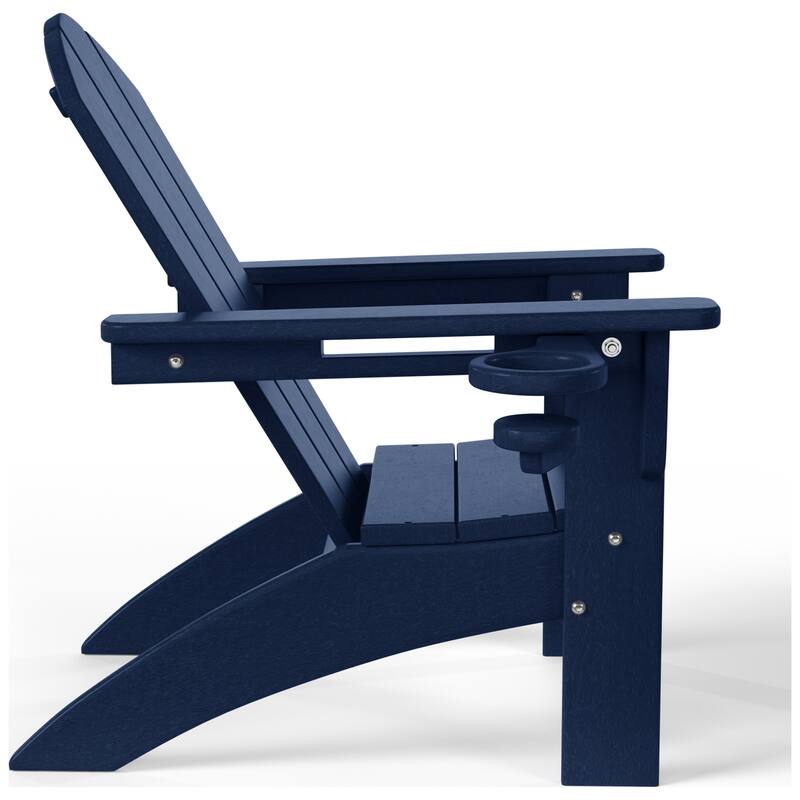 Laguna Kids Outdoor Poly Adirondack Chair with Cup Holder (Set of 2)