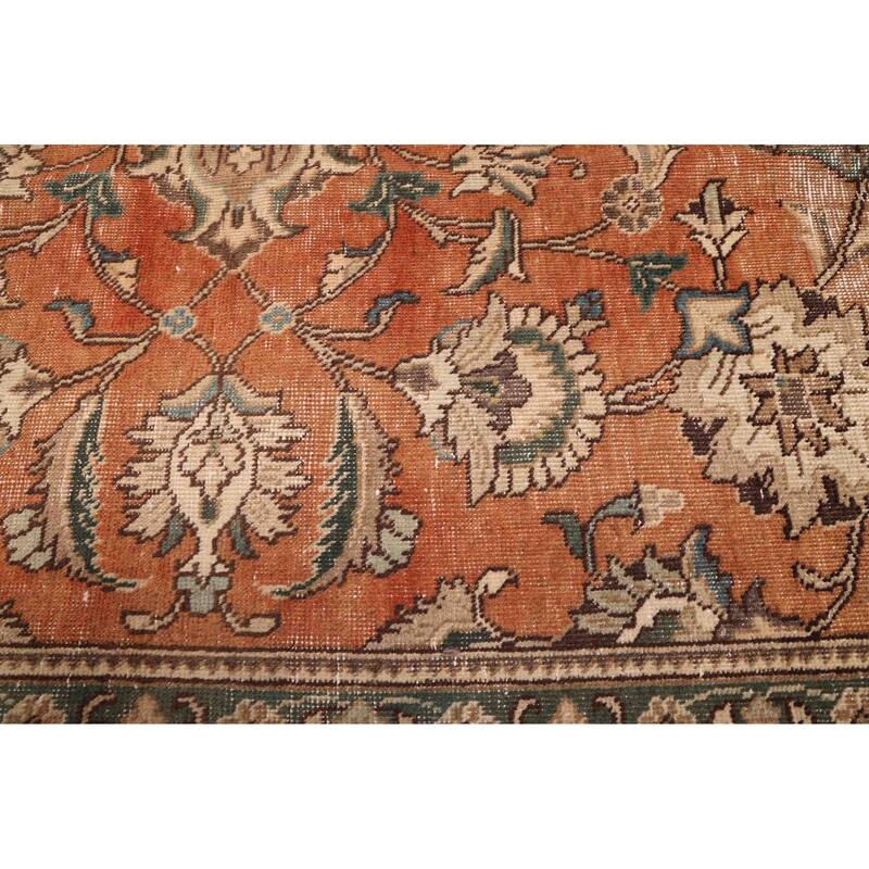 ECARPETGALLERY Hand-knotted Antalya Vintage Copper Wool Rug - 6'5 x 9'4