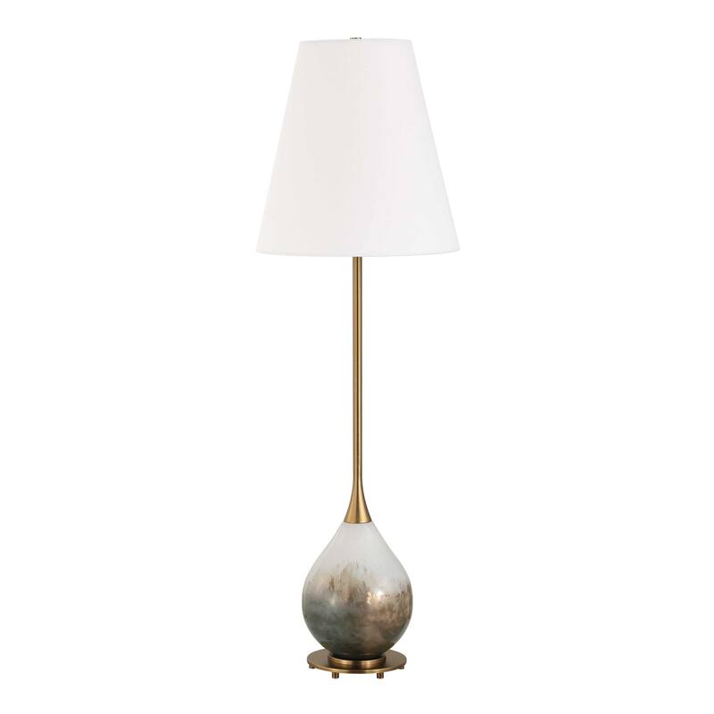 Uttermost Cardoni Smoke Buffet Lamp - 11.00" W x 34.50" H x 11.00" D