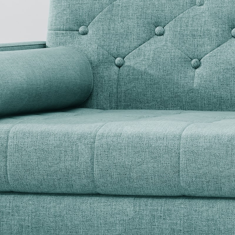 Blue Side Chair Office Chair Sofa Side Chair Upholstered Chair Reading Chair Padded Chair Dressing Chair