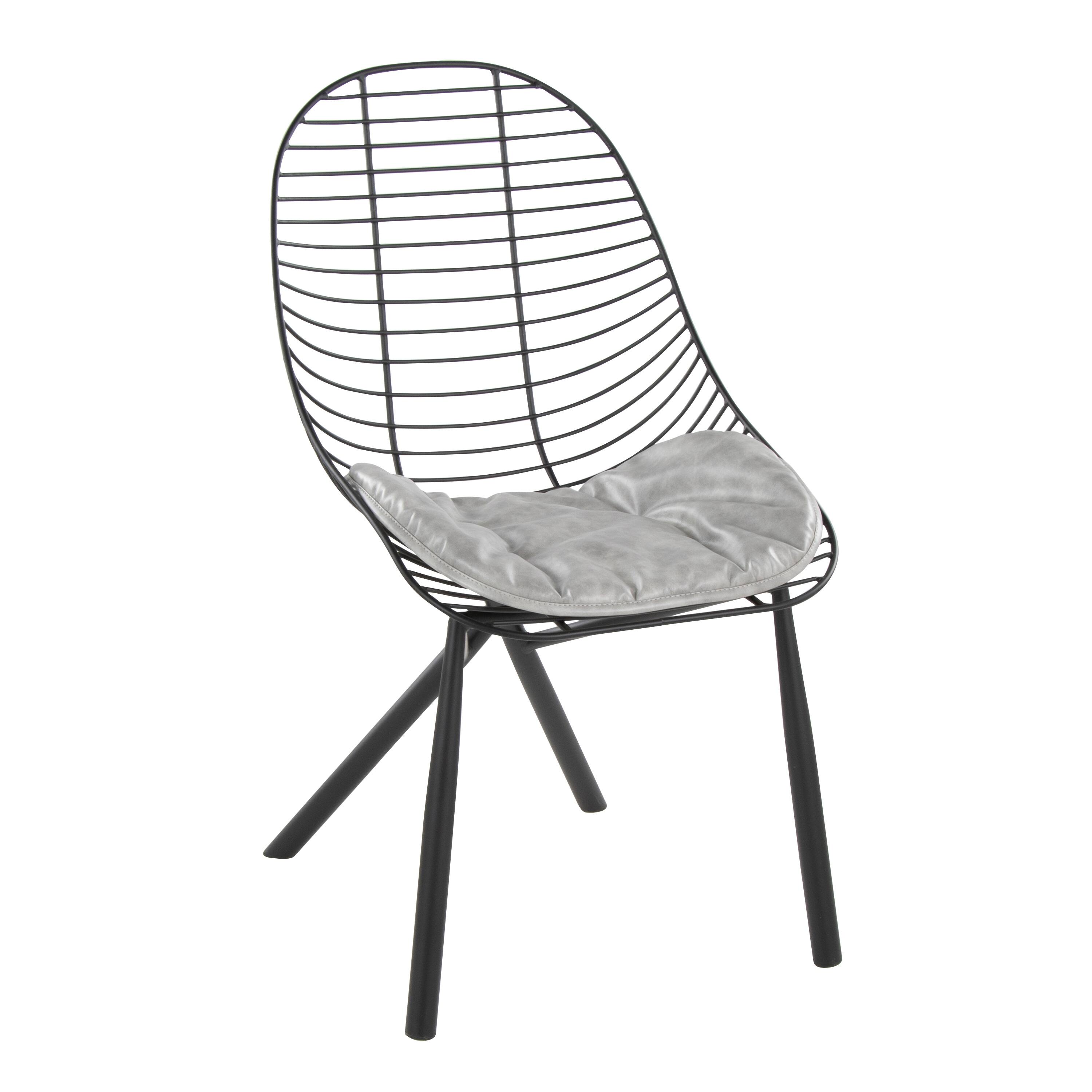 Copper Grove Beloslav Wired Chairs with Removable Faux Leather Cushions