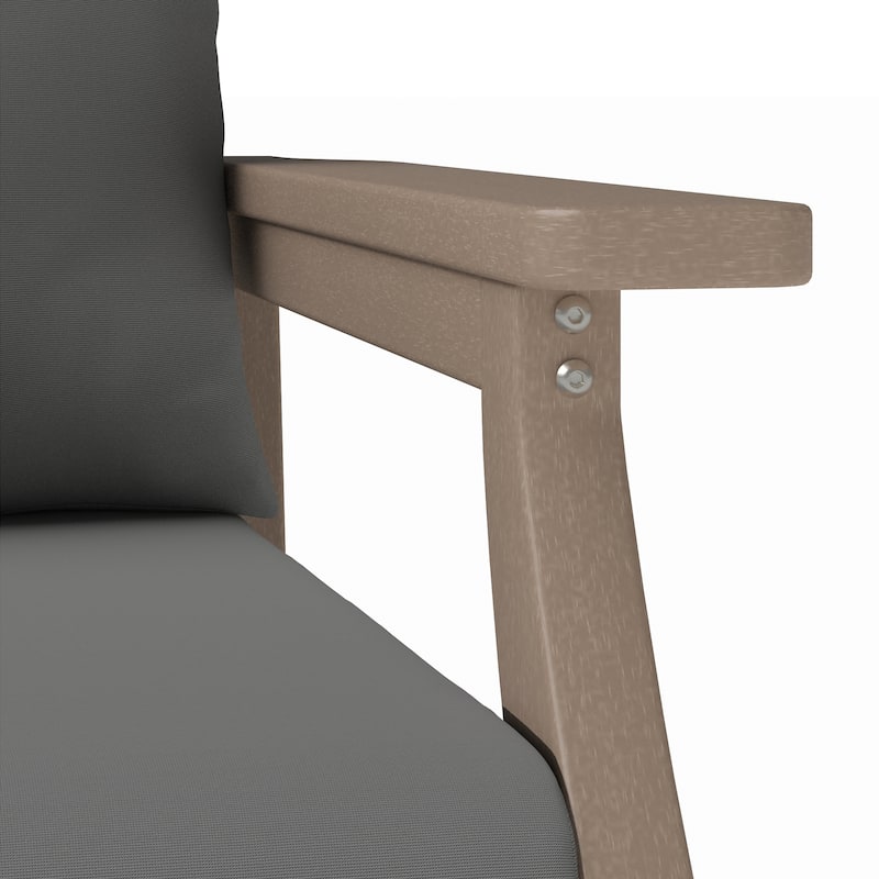 Kamas Outdoor Patio Club Chair - Tan Frame