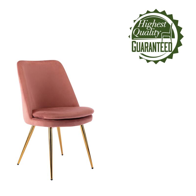 Porthos Home Tori Velvet Gold Legs Kitchen Dining Room Chair