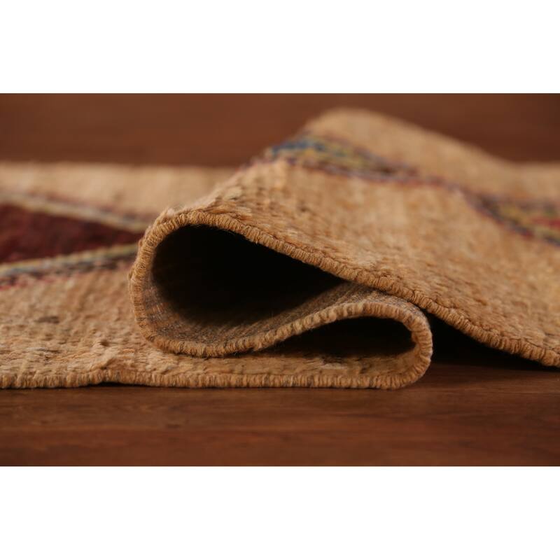 Moroccan Oriental Runner Rug Hand-Knotted Wool Carpet - 3'2" x 12'8"