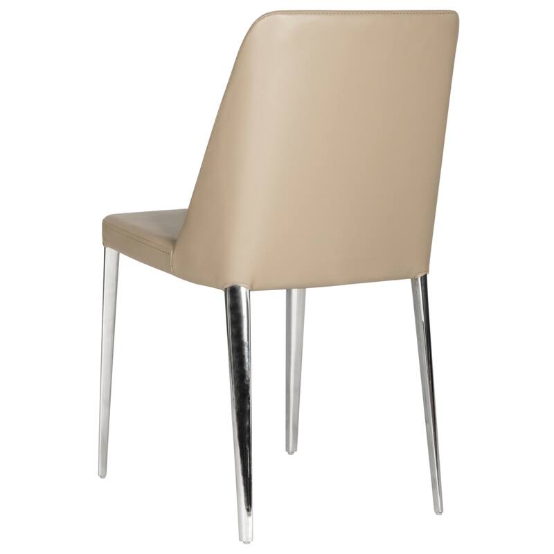 SAFAVIEH Haruko Mid Century Dining White Dining Chair (Set of 2) - 22.5" x 17.8" x 34.8" - 23Wx18Dx35H