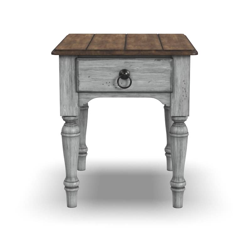 Plymouth Brown Wood End Table by Flexsteel - 23" x 25" x 27"