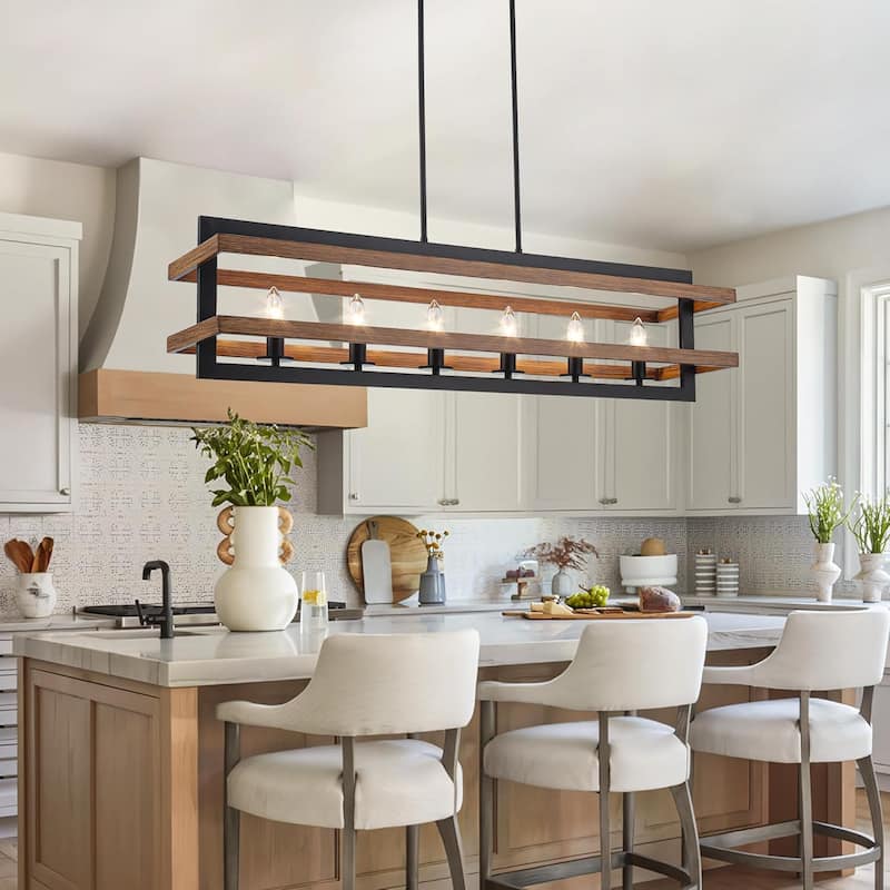 6-lights dining room light brown pendant lights metal chandelier light