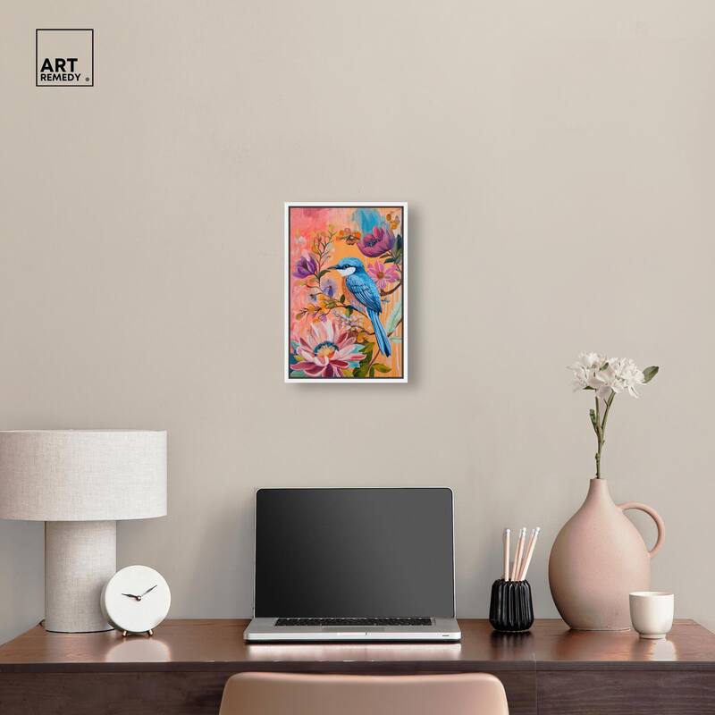 Spring Bird Canvas by Art Remedy
