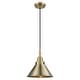preview thumbnail 1 of 19, Innovations Lighting Downtown Urban - Caden Briarcliff - 1 Light 10" Cord Hung Mini Pendant Antique Brass