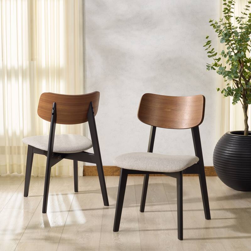 SAFAVIEH COUTURE Divya Wood Dining Chair (Set of 2) - 19"W x 22"D x 31"H
