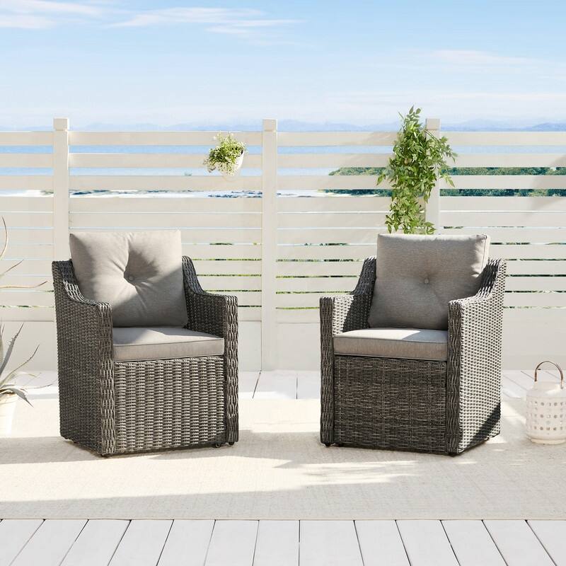 Murphy Outdoor Armchair Set Patio Furniture Set with Casters