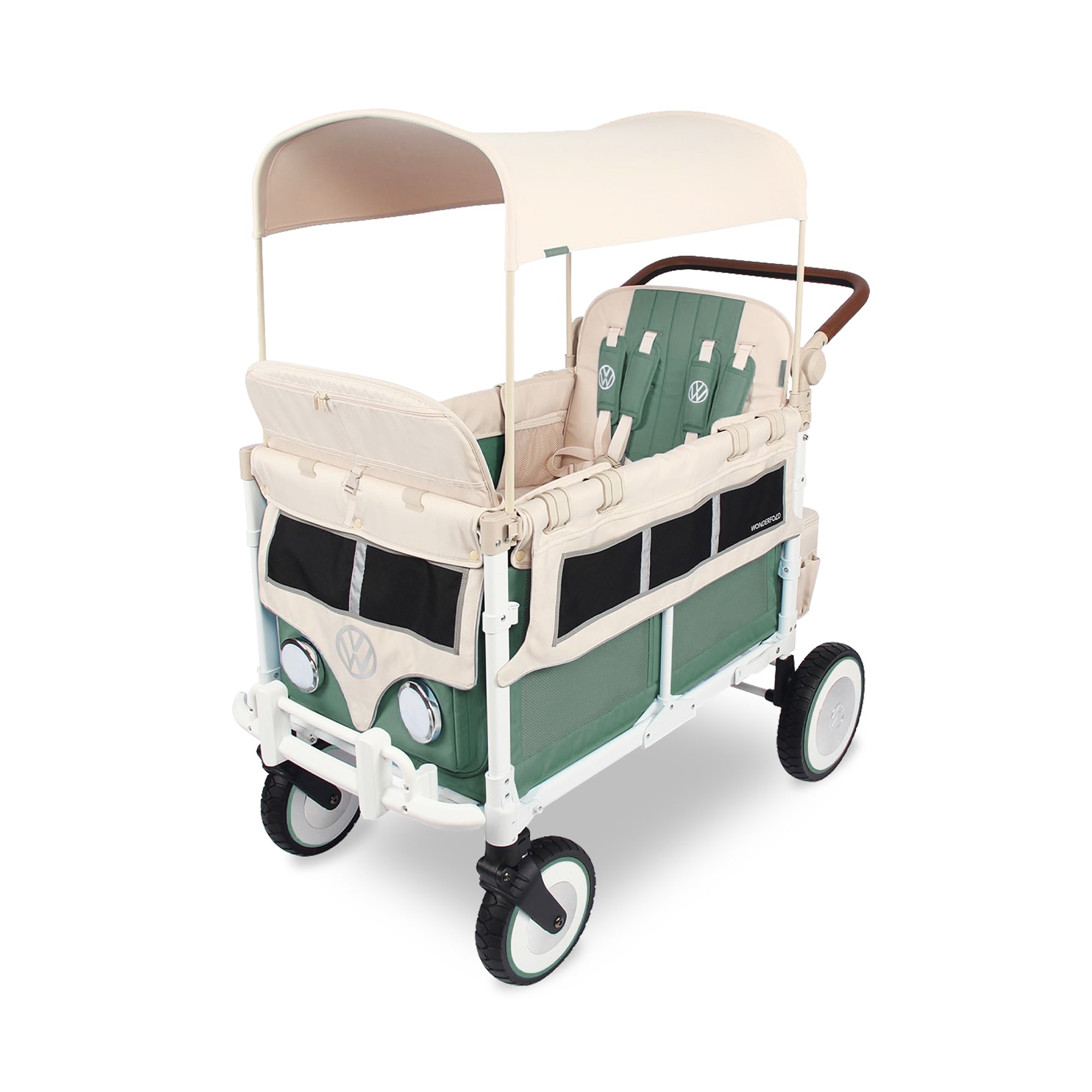 Volkswagon Bus Quad Stroller Wagon