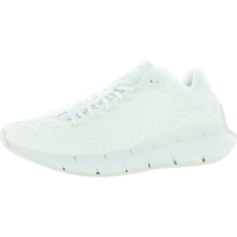 Reebok Womens ZIG Kinetica Running Shoes Fitness Workout - White/True Grey 1/White