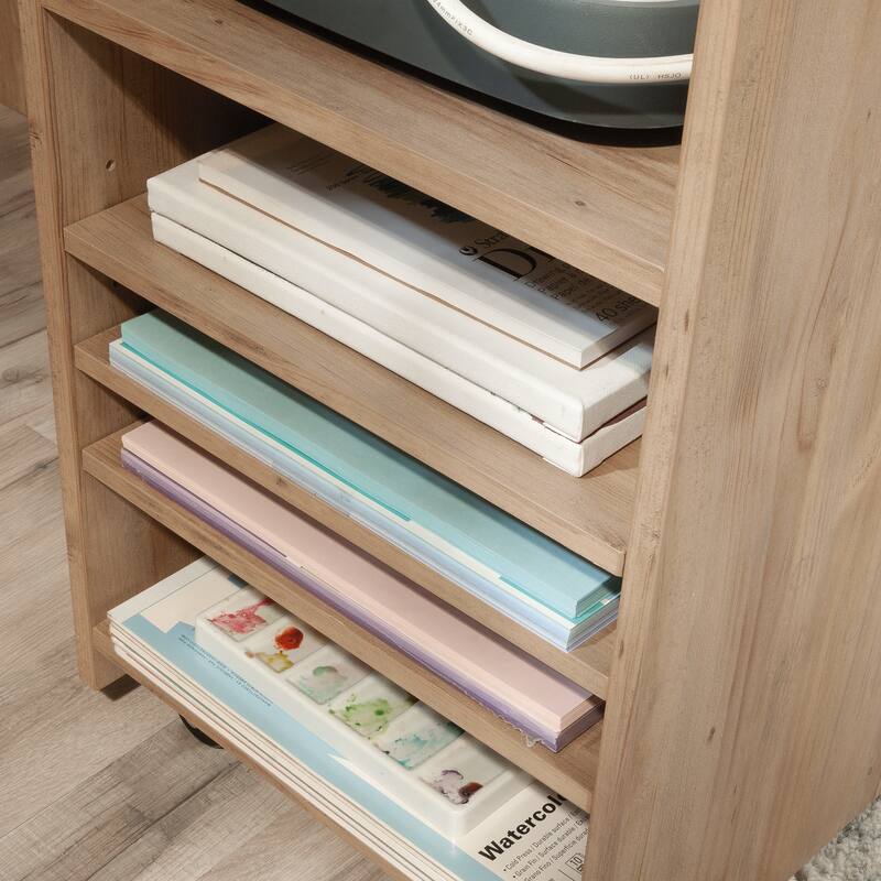 Craft Station, Lateral File, File Cabinet , Office Storage Cabinet Brown finish