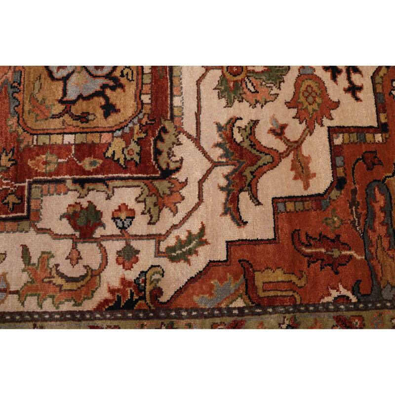 ECARPETGALLERY Hand-knotted Jules Sultane Ivory Wool Rug - 8'10 x 11'9