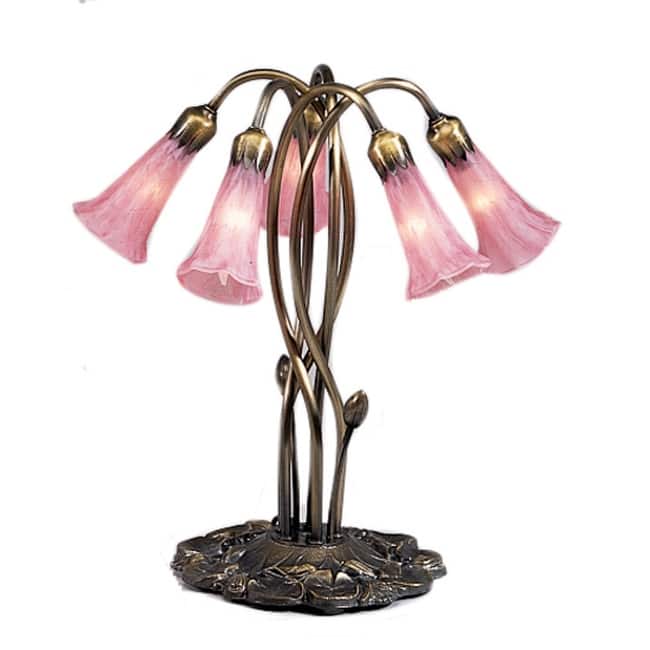Meyda Tiffany Stained Glass / Tiffany Table Lamp from the Lilies