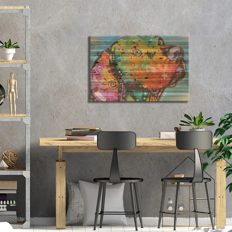 Retriever Print On Wood by Dean Russo - Multi-Color