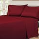 Egyptian Cotton 530 Thread Count Bed Sheet Set by Superior - California King - Burgundy