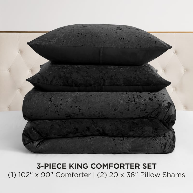 Juicy Couture Crushed Velvet Comforter Set