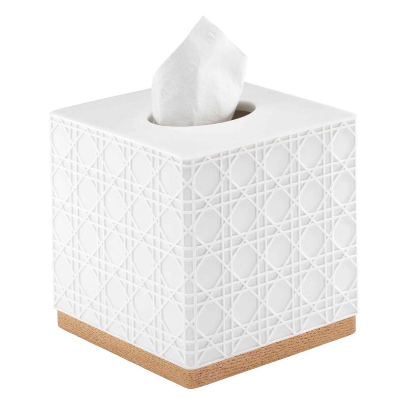 Nicole Miller Lena Tissue Cover - White