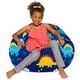 preview thumbnail 130 of 193, Kids Bean Bag Chair, Big Comfy Chair - Machine Washable Cover 38 Inch Large - Canvas Dinos on Blue