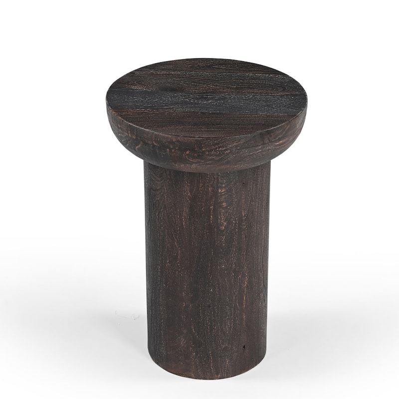 Rowan Round Solid Wood Side Table - 14" X 14"