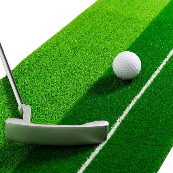 Shop Costway 8ft Golf Practice Putting Mat Training Green Grass