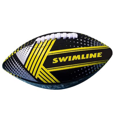 Swimming Pool Neoprene Football - 10" - Black and Gray