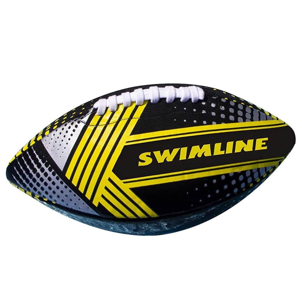 Swimming Pool Neoprene Football - 10" - Black and Gray