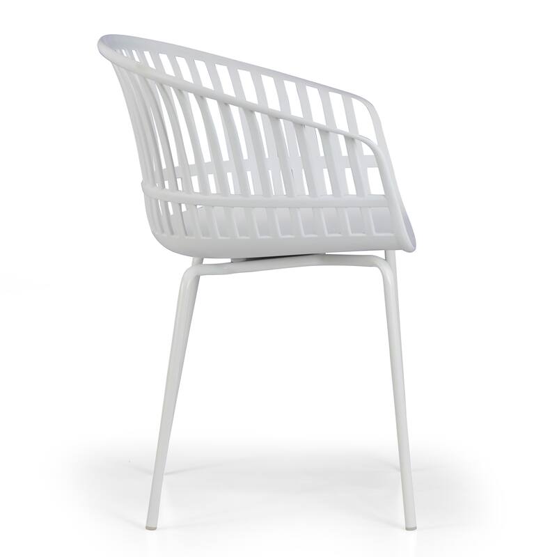 Barras Basma White Outdoor Dining 2 Seats Set