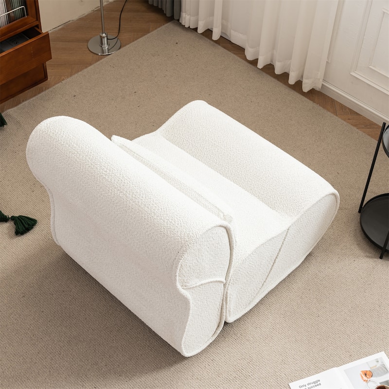 Soft Pellet Velvet Recliner