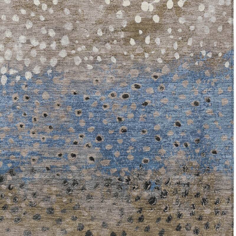 HomeRoots Abstract Transitional Rectangle Outdoor Rug