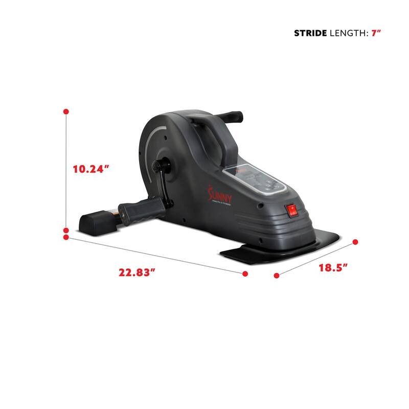 Sunny Health Fitness Motorized Under Desk Bike for Legs/Arms SF-B0960