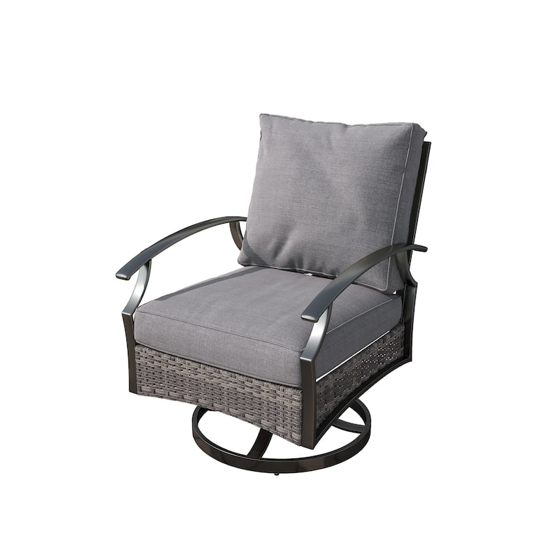 6-Piece Patio Sofa Furniture Set Outdoor Seating Group with Cushions