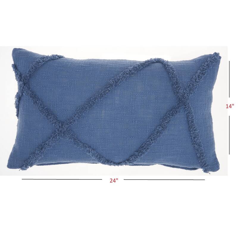 Royal Abstract Shaggy Detail Lumbar Pillow