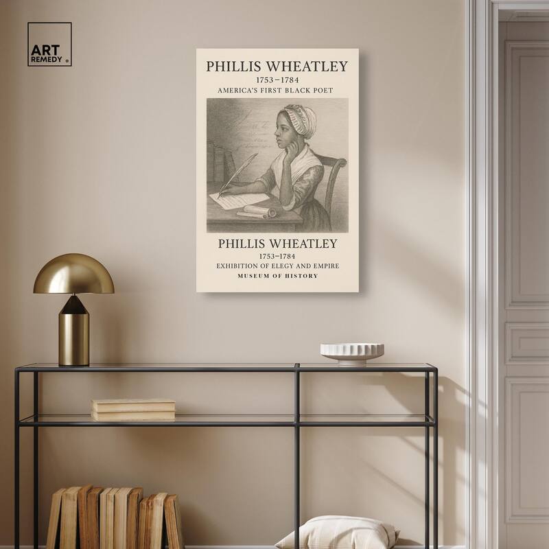 Americas First Black Poet Canvas by Art Remedy, Gallery Wrapped