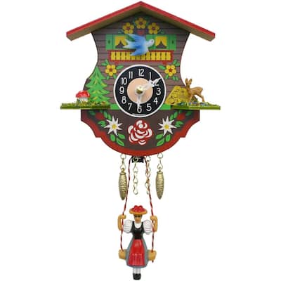 4.25" Engstler Battery-Operated Mini Cuckoo Wall Clock