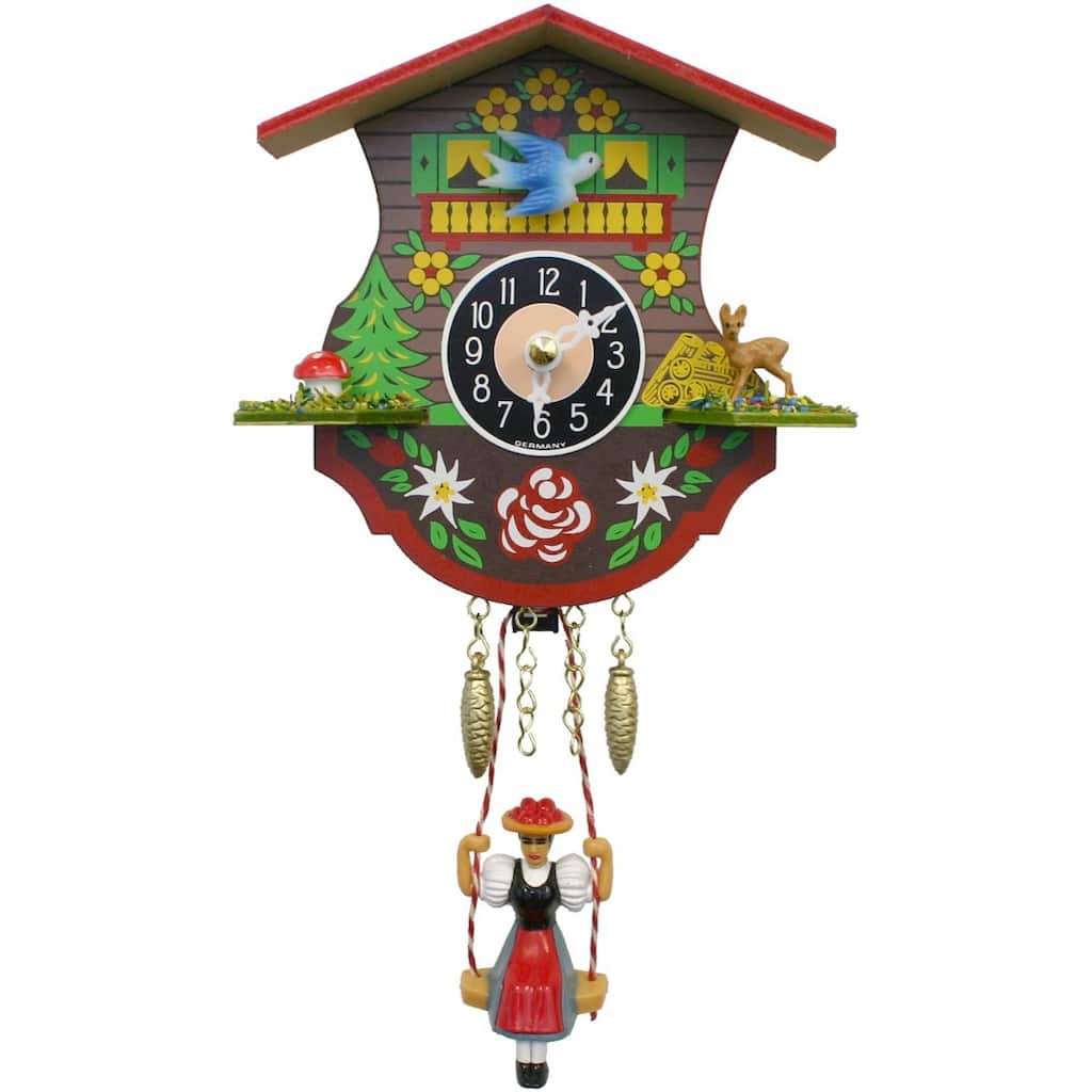 4.25" Engstler Battery-Operated Mini Cuckoo Wall Clock