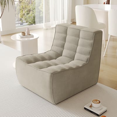 27.56'' Single Bean Bag Chair Lazy Floor Sofa Couch Fireside Chair