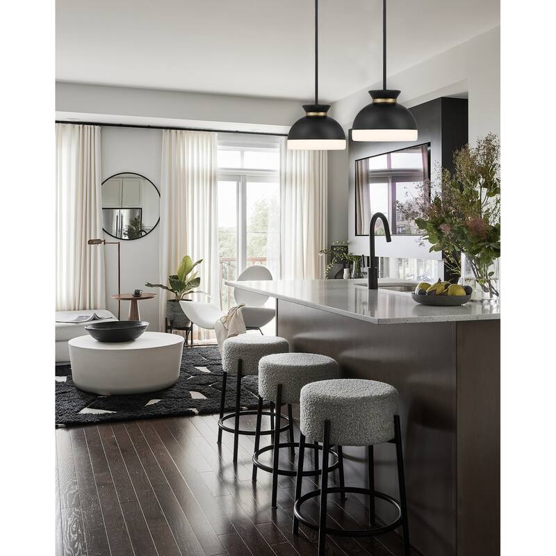 Crystorama Lighting Group GID-4005 Gidget 10" Wide Pendant with Etched