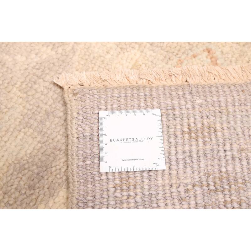 ECARPETGALLERY Hand-knotted Modern Oushak Grey Wool Rug - 7'8 x 9'11