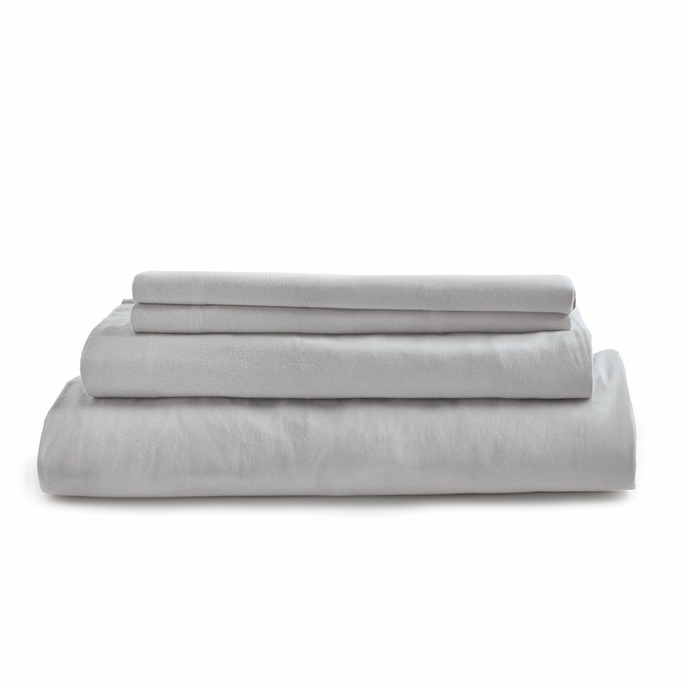 Modern Threads 4-Piece 100% Cotton Flannel Sheet Set - Soft, Durable, Perfect for All Seasons