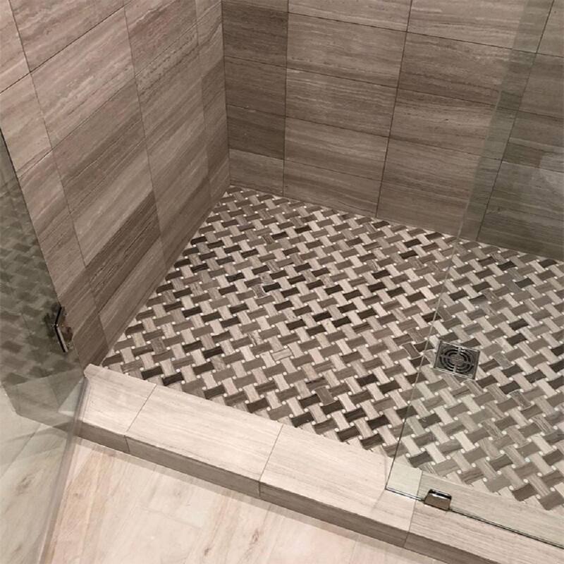 Apollo tile 11 x 11 Desert Hills, Wooden and Athens Grey, Eastern White Marble Tile (4.2 sq ft/case) - 5 Pack
