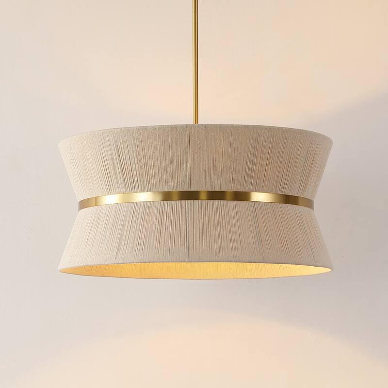 SAFAVIEH Lighting Georgine Contemporary Glam 4-Light Chandelier (LED Bulbs Included) - 24 In. W x 24 In. D x 18 In. H