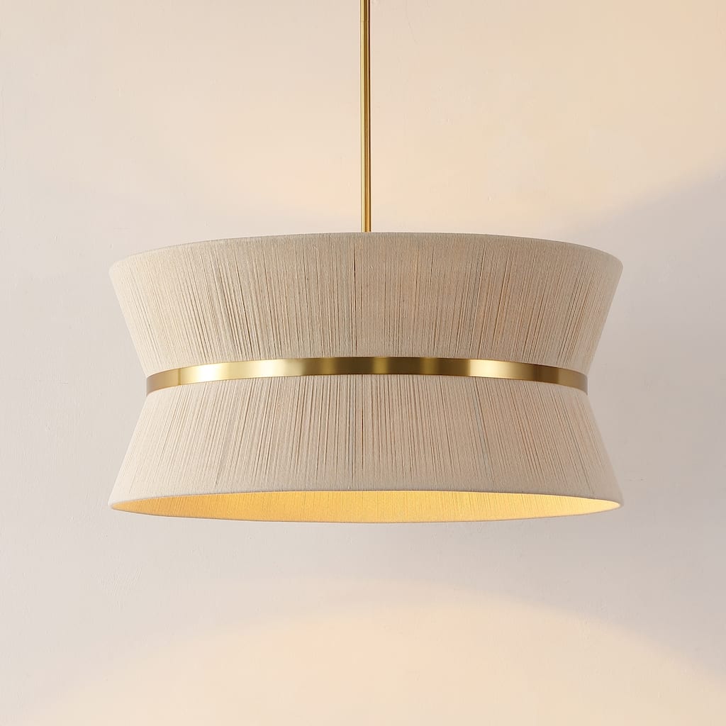 SAFAVIEH Lighting Georgine Contemporary Glam 4-Light Chandelier (LED Bulbs Included) - 24 In. W x 24 In. D x 18 In. H